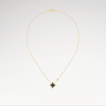 Color Blossom Onyx Star Necklace | 18K Gold and Zircon - Image 2