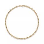 ELSIE LOVE Small Link Necklace 18K Gold Plated V Gold PVD 5x Layered 18" - Image 2