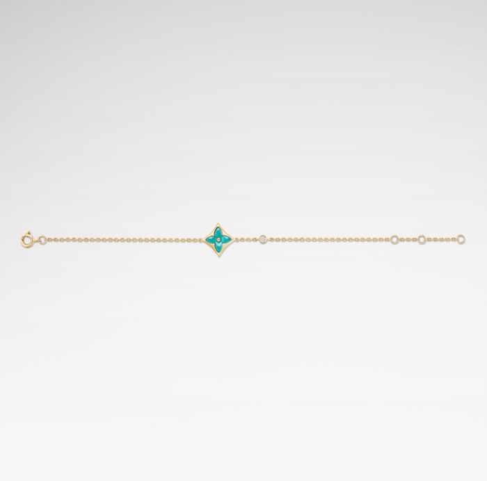 Color Blossom Amazonite Star Bracelet | 18K Gold Plated - Image 2
