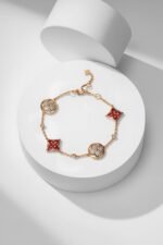 Color Blossom Amazonite Bracelet | 18K Gold Plated Motif Mix - Image 6