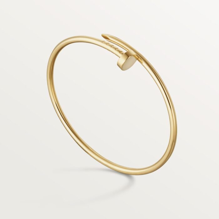ELSIE LOVE Nail Bangle · 18K Gold Plated · Slim 2.5mm · Gold / Rose Gold · Minimalist Open Bracelet - Image 2