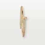 ELSIE LOVE Nail Bangle with Cubic Zirconia · 18K Gold / Rose Gold / Silver Plated · 3.5mm Open Bracelet - Image 2