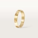 ELSIE LOVE Wedding Band · 18K Gold / Rose Gold / Silver Plated · V Gold · 3.6mm Classic Couple Ring - Image 2