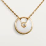 ELSIE LOVE Amulette Necklace · 18K Gold Plated V Gold · Mother-of-Pearl / Onyx / Malachite / Carnelian · Lucky Pendant Choker - Image 2