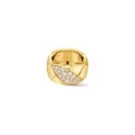 ELSIE LOVE Coco Crush Ring · 925 Sterling Silver 18K Gold Plated · Quilted Design with Full Zirconia Inlay · Luxury Women’s Ring - Image 2
