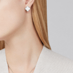ELSIE LOVE Clover Leaf Earrings · 18K Gold Plated 925 Silver · White Mother-of-Pearl / Black Onyx / Red Carnelian / Green Malachite - Image 21
