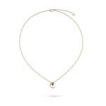 ELSIE LOVE Coco Crush Necklace Women 18K Rose Gold Plated V Gold Red Zirconia C Letter Pendant PVD 5x Layered - Image 2