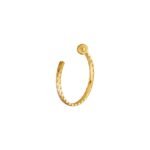 ELSIE LOVE Coco Crush Hoop Earrings Women 18K Gold Plated V Gold PVD 5x Layered Fashion Jewelry - Image 2