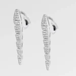 Serpenti Viper Earrings | 925 Silver, 18K White Gold Plated - Image 2