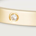 ELSIE LOVE Screw Bangle Bracelet Women 18K Gold Plated V Gold PVD 5x Layered Zirconia Classic Design 0.24in - Image 16