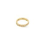 ELSIE LOVE Coco Crush Ring Women 18K Gold Plated 925 Silver Zirconia Ring PVD 5x Layered Fashion Band - Image 2
