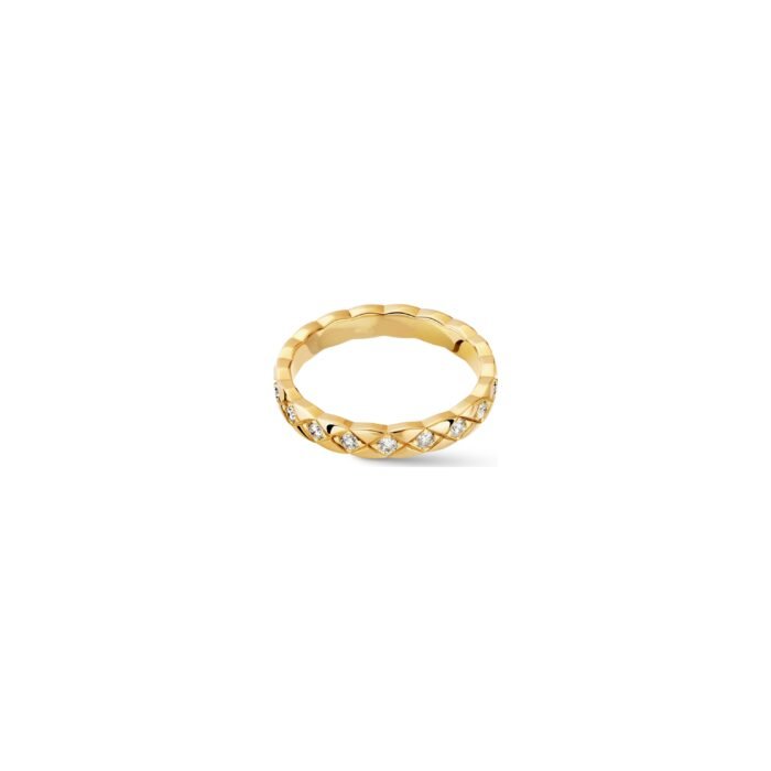 ELSIE LOVE Coco Crush Ring Women 18K Gold Plated 925 Silver Zirconia Ring PVD 5x Layered Fashion Band - Image 2