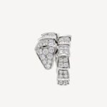 Serpenti Ring, White Gold Plated, CZ Paved - Image 2