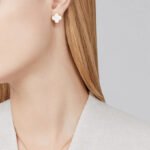 ELSIE LOVE Clover Leaf Earrings · 18K Gold Plated 925 Silver · White Mother-of-Pearl / Black Onyx / Red Carnelian / Green Malachite - Image 2