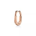 ELSIE LOVE Lock Earrings with Pink Zirconia | V Gold 18K Rose Gold Plated - Image 3
