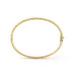 ELSIE LOVE Perlee Bangle Bracelet for Women, 18K Gold Plated V Gold, Cubic Zircon - Image 3