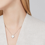 Clover Leaf Necklace,925 Silver, 18k Gold Plated - Image 38