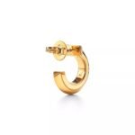 ELSIE LOVE T1 Hoop Earrings Extra Small | V Gold 18K Gold Plated Minimalist Hoops - Image 3