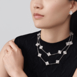 ELSIE LOVE Multi Clover Long Necklace for Women, 925 Sterling Silver, 18K Gold Plated - Image 23