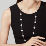 ELSIE LOVE Multi Clover Long Necklace for Women, 925 Sterling Silver, 18K Gold Plated - Image 28