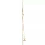 ELSIE LOVE Mini Smile Pendant with Zirconia | V Gold 18K Gold Plated Delicate Necklace - Image 3
