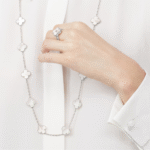 ELSIE LOVE Multi Clover Long Necklace for Women, 925 Sterling Silver, 18K Gold Plated - Image 31