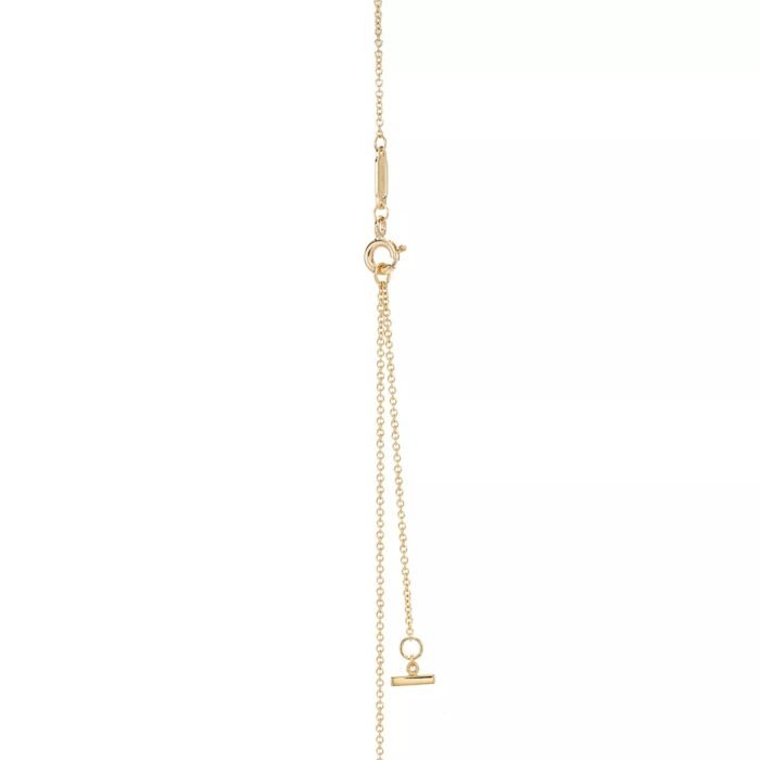 ELSIE LOVE Mini Smile Pendant with Zirconia | V Gold 18K Gold Plated Delicate Necklace - Image 3