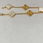 ELSIE LOVE Clover Leaf Bracelet ,925 Silver, 18k Gold Plated - Image 11