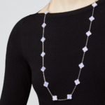 ELSIE LOVE Multi Clover Long Necklace for Women, 925 Sterling Silver, 18K Gold Plated - Image 34