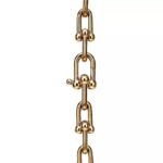 ELSIE LOVE Classic Link Necklace | V Gold 18K Gold Plated Minimalist Chain 18” - Image 3