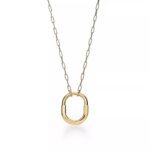 ELSIE LOVE Medium Lock Pendant Necklace | V Gold 18K Gold Plated with Zirconia, 18” - Image 3