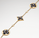 Color Blossom Onyx Floral Bracelet | 18K Gold Plated Multi-Motif - Image 3