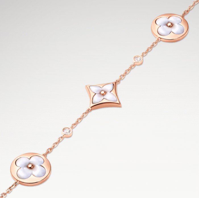 Color Blossom White MOP Bracelet | 18K Rose Gold Plated - Image 3