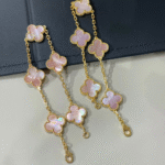 ELSIE LOVE Clover Leaf Bracelet ,925 Silver, 18k Gold Plated - Image 19