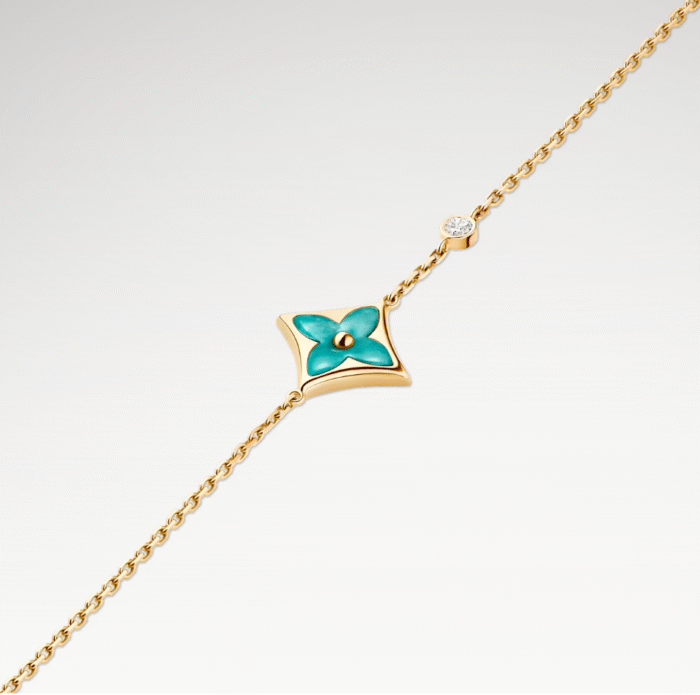 Color Blossom Amazonite Star Bracelet | 18K Gold Plated - Image 3