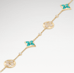 Color Blossom Amazonite Bracelet | 18K Gold Plated Motif Mix - Image 7