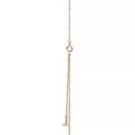ELSIE LOVE Mother-of-Pearl Circle Pendant Necklace 18K Gold Plated with Zirconia, Adjustable Chain - Image 3
