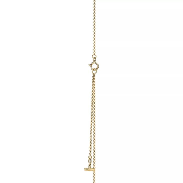 ELSIE LOVE Turquoise Circle Pendant Necklace for Women, 18K Gold Plated, Zirconia Inlay, PVD 5x Layered, Adjustable Chain - Image 3