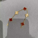 ELSIE LOVE Clover Leaf Bracelet ,925 Silver, 18k Gold Plated - Image 22