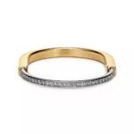ELSIE LOVE Lock Bracelet 18K Gold Plated with Zirconia, Medium Size - Image 3