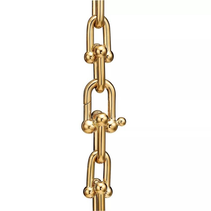 ELSIE LOVE Medium Link Bracelet for Women, 18K Gold Plated V Gold, PVD 5x Layered, Stylish Chain Design - Image 3