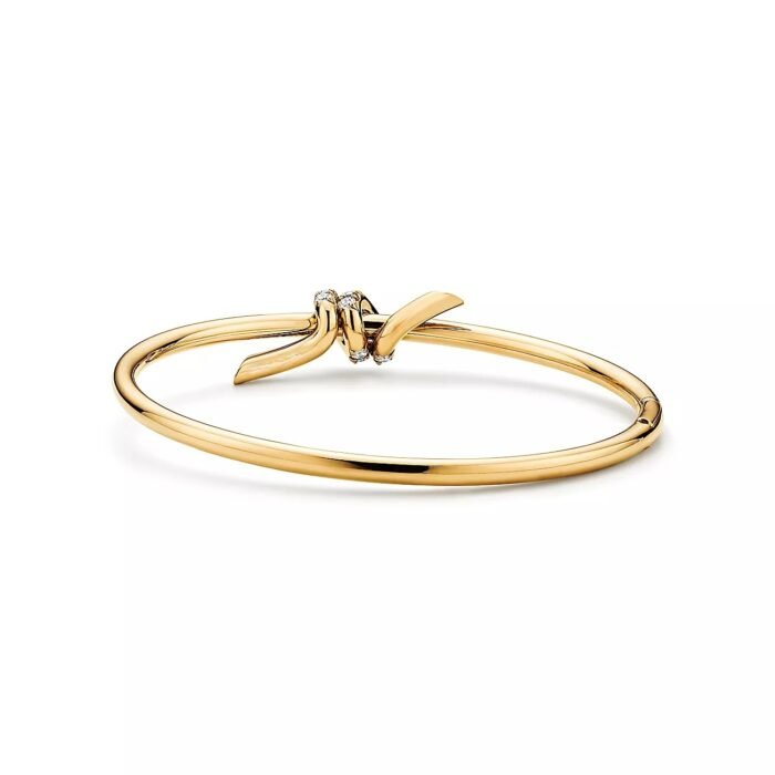ELSIE LOVE Knot Bracelet with Zirconia · 18K Gold Plated · PVD 5x Layered · V Gold Material - Image 3