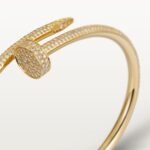 ELSIE LOVE Nail Bangle with Cubic Zirconia · 18K Gold / Rose Gold / Silver Plated · 3.5mm Open Bracelet - Image 3