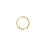 ELSIE LOVE Coco Crush Ring | 925 Silver 18K Gold Plated Quilted Fashion Ring - Image 3