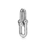 ELSIE LOVE Link Earrings Full Zirconia | V Gold 18K Gold Plated | 1.4" Statement Earrings - Image 3