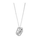 ELSIE LOVE Camélia Necklace Women 18K Gold Plated V Gold Zirconia PVD 5x Layered Hollow Flower Pendant - Image 3