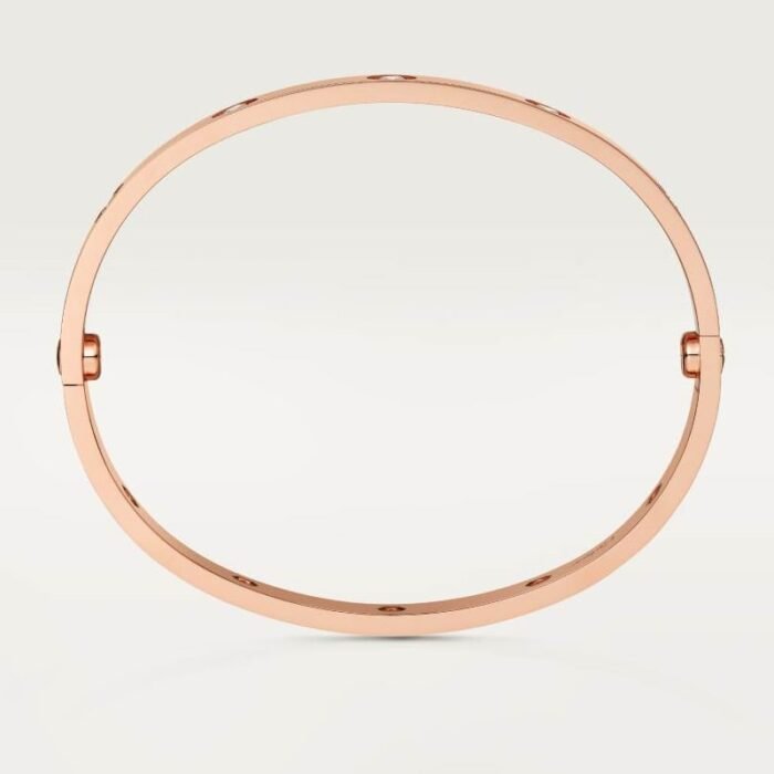 ELSIE LOVE Screw Bangle Bracelet Women 18K Gold Plated V Gold PVD 5x Layered Zirconia Classic Design 0.24in - Image 28
