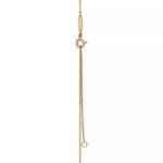 ELSIE LOVE Small Knot Pendant with Zirconia | V Gold 18K Gold Plated Adjustable Minimalist Necklace - Image 4