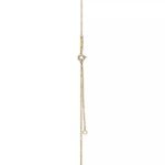 ELSIE LOVE Minimalist Knot Pendant | V Gold 18K Gold Plated Adjustable Necklace - Image 4