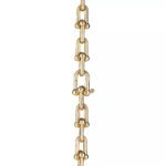 ELSIE LOVE Link Necklace | V Gold 18K Gold Plated Minimalist Chain Necklace 18” - Image 4